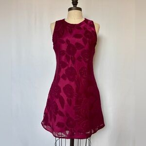 Vintage 90’s rose pattern mini dress